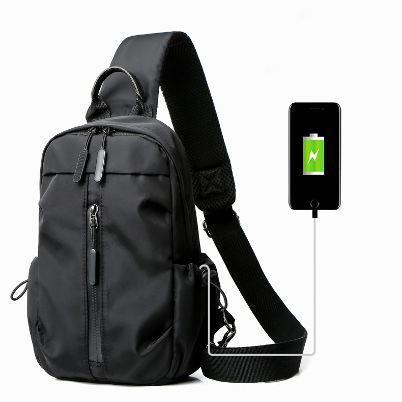 sling backpack with usb port