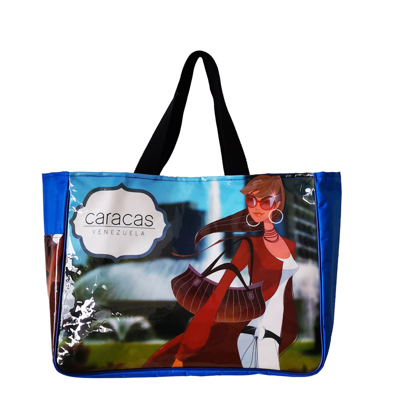 Chic Beach Bag with Eyecatching Full Color Imprint