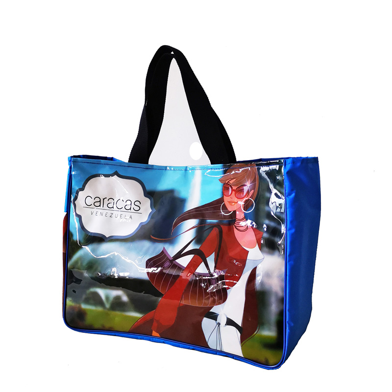 Chic Beach Bag with Eyecatching Full Color Imprint