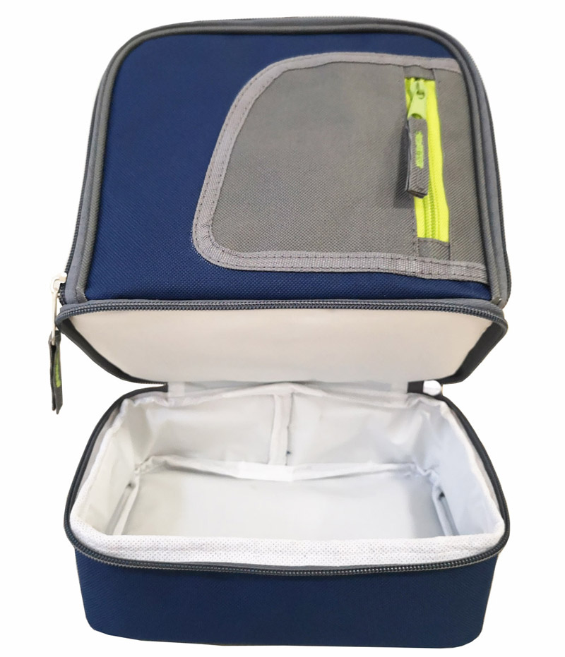 New design two compartment insulated cooler lunch bag