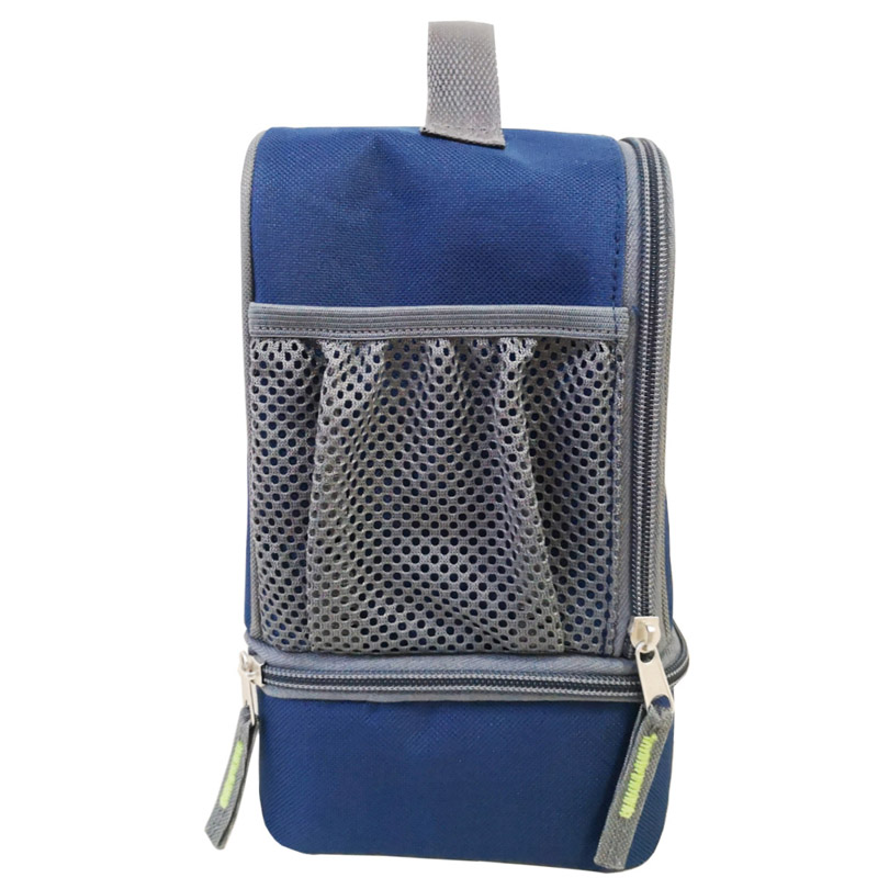 New design two compartment insulated cooler lunch bag