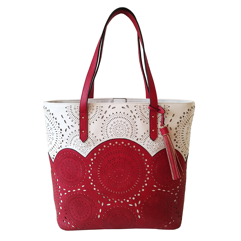 High quality Perforated PU tote bag