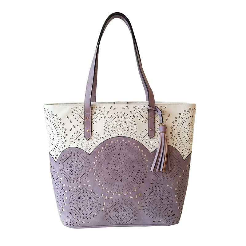 High quality Perforated PU tote bag