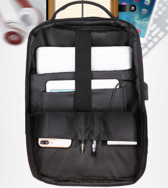 Hot sale computer laptop backpack with usb port