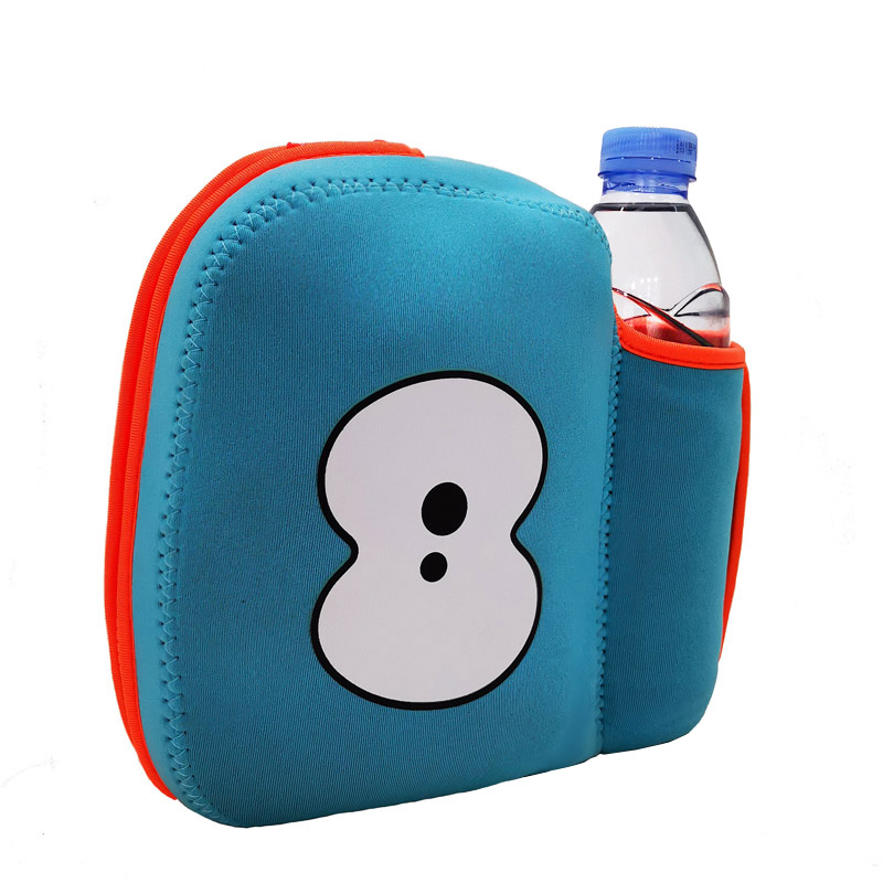 Kids Neoprene Lunch Bag with Bottle Holder