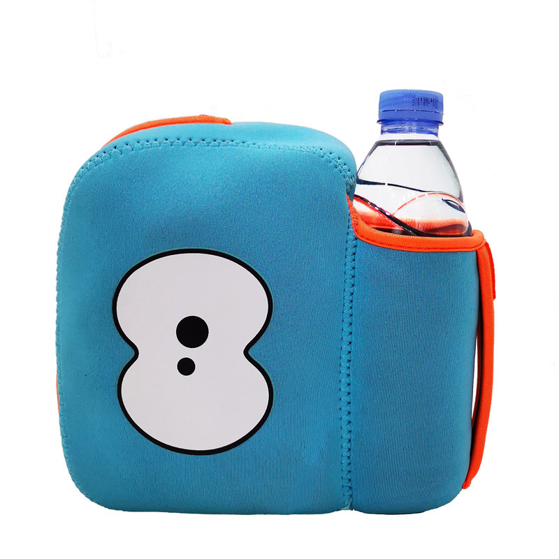 Kids Neoprene Lunch Bag with Bottle Holder