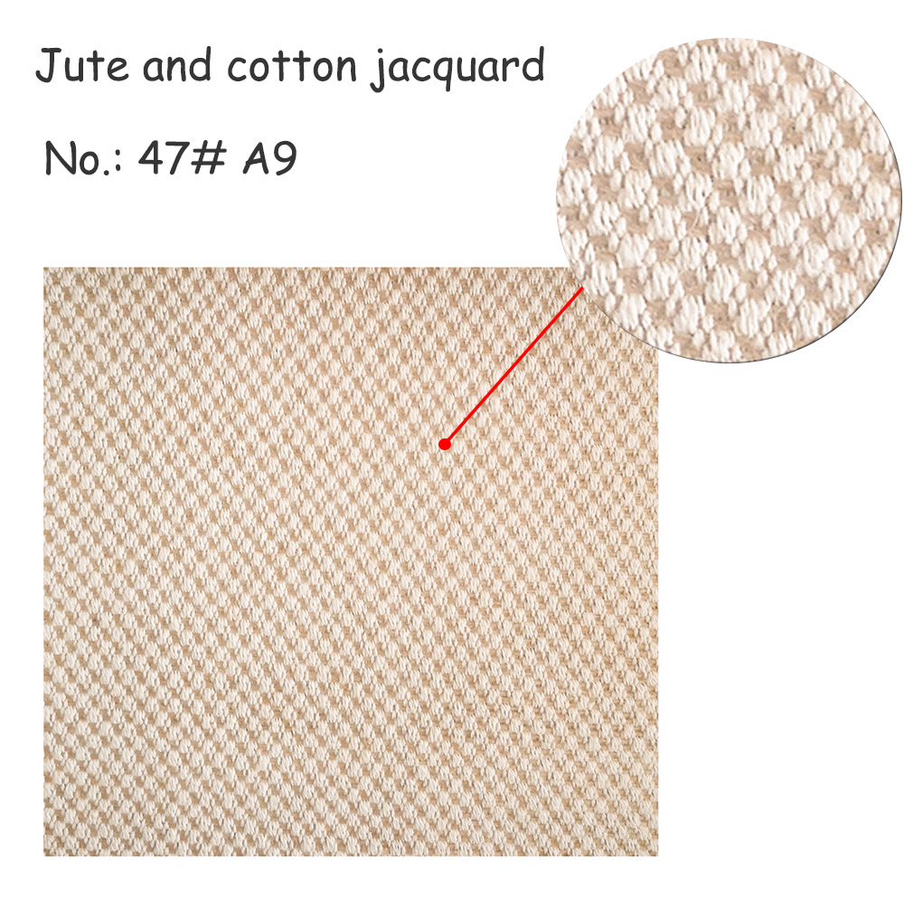 Jute and cotton jacquard