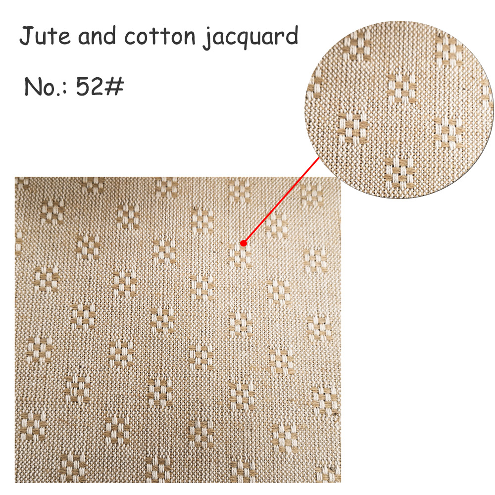 Jute and cotton jacquard