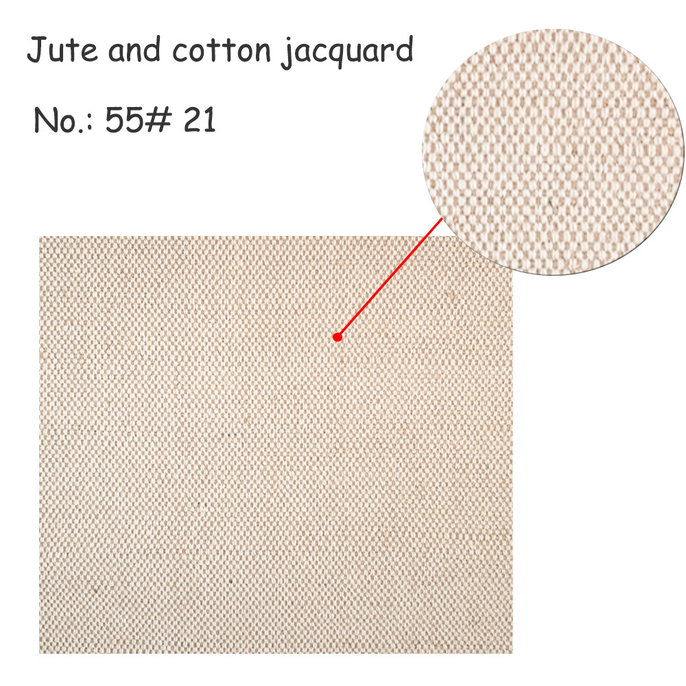 Jute and cotton jacquard