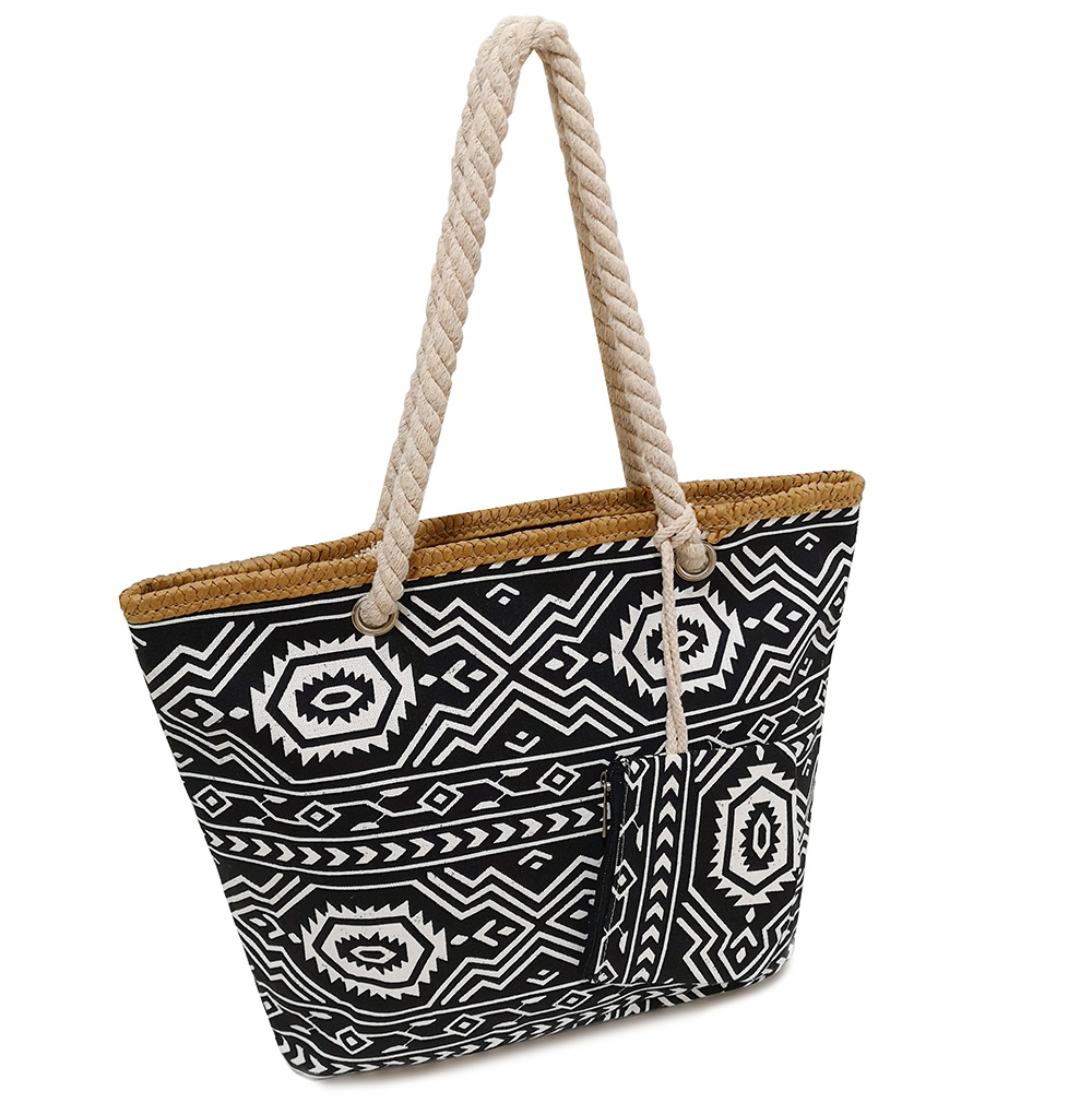 Full printing canvas beach bag