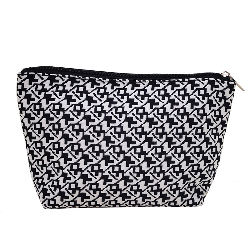 Woven Fabric Zippered Pouch