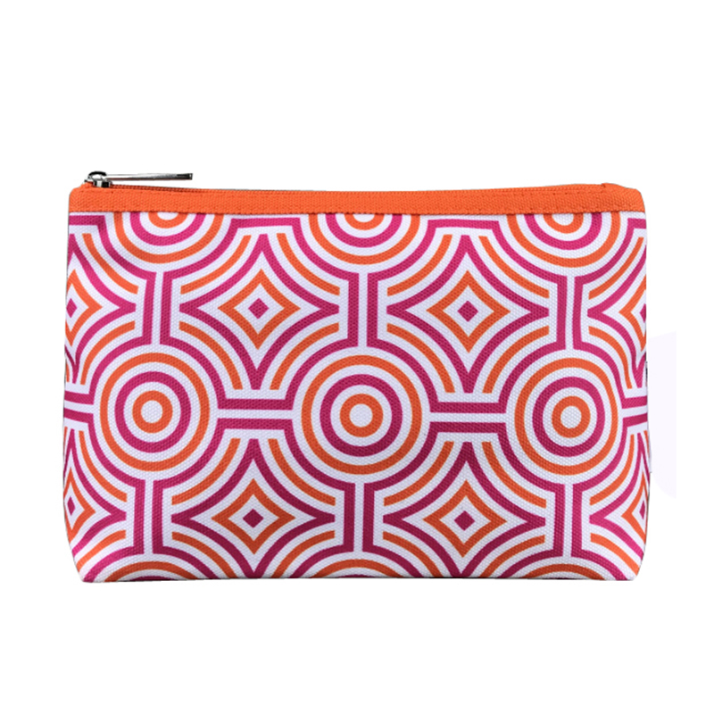 Full printing canvas cosmetic bag