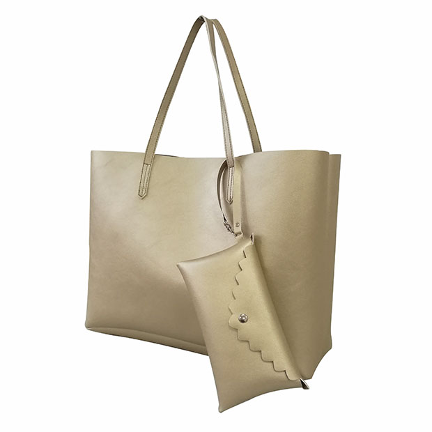 PU Tote Bag with small pouch