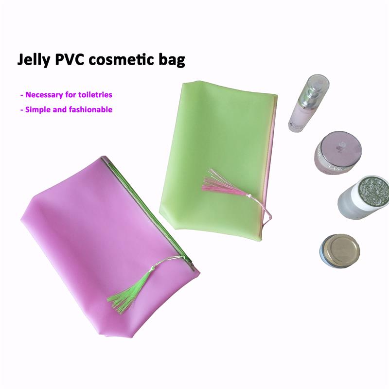 Jelly pvc cosmetic bag/toilet bag