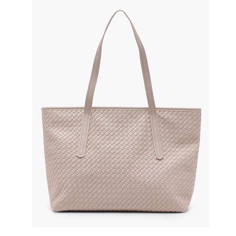 Woven Effect Pu Tote Bag