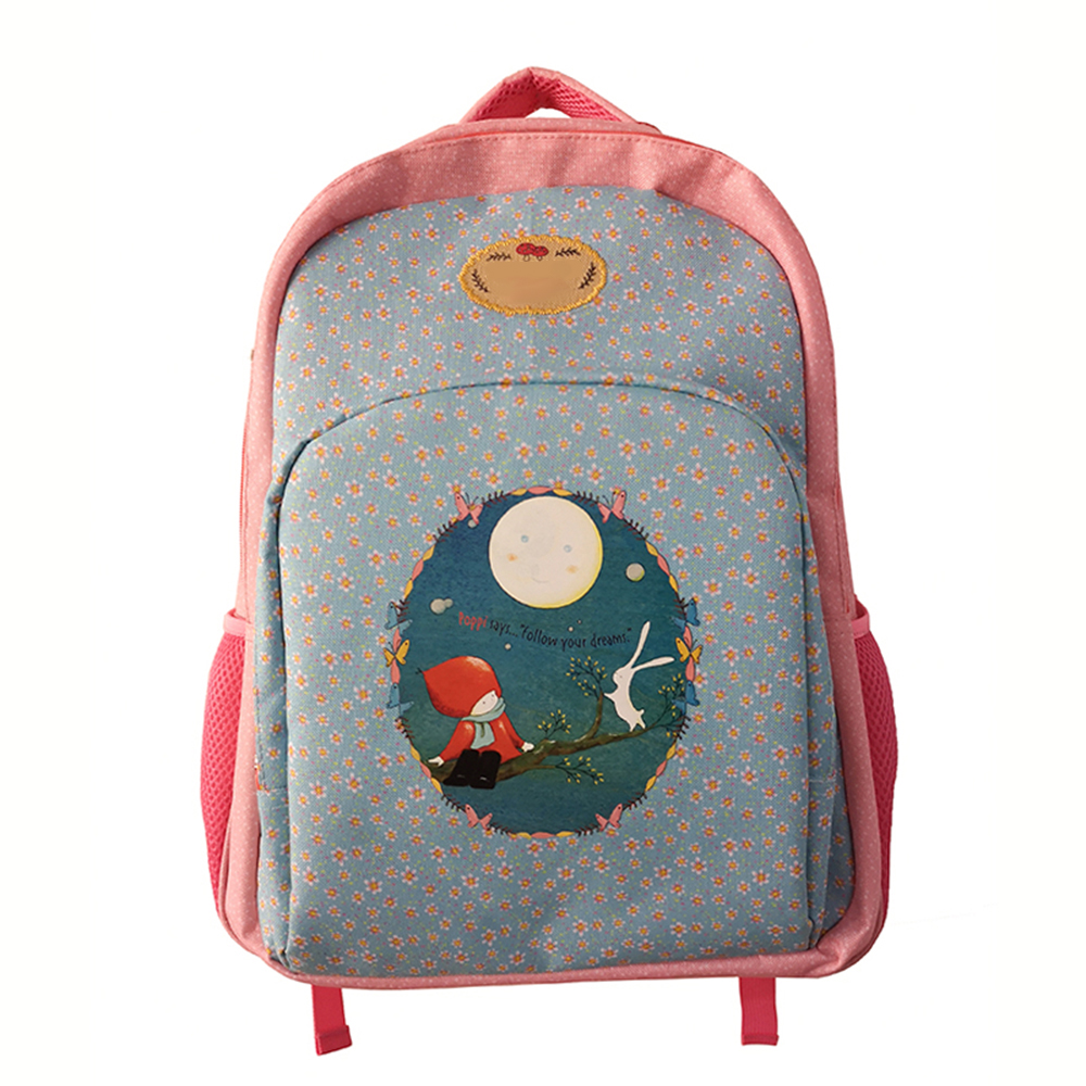 High quality girls shool backpack bag