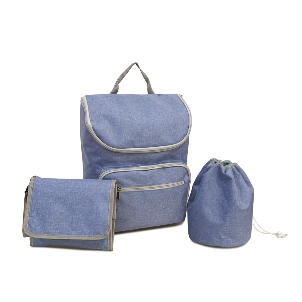 polyester mummy diaper bag set