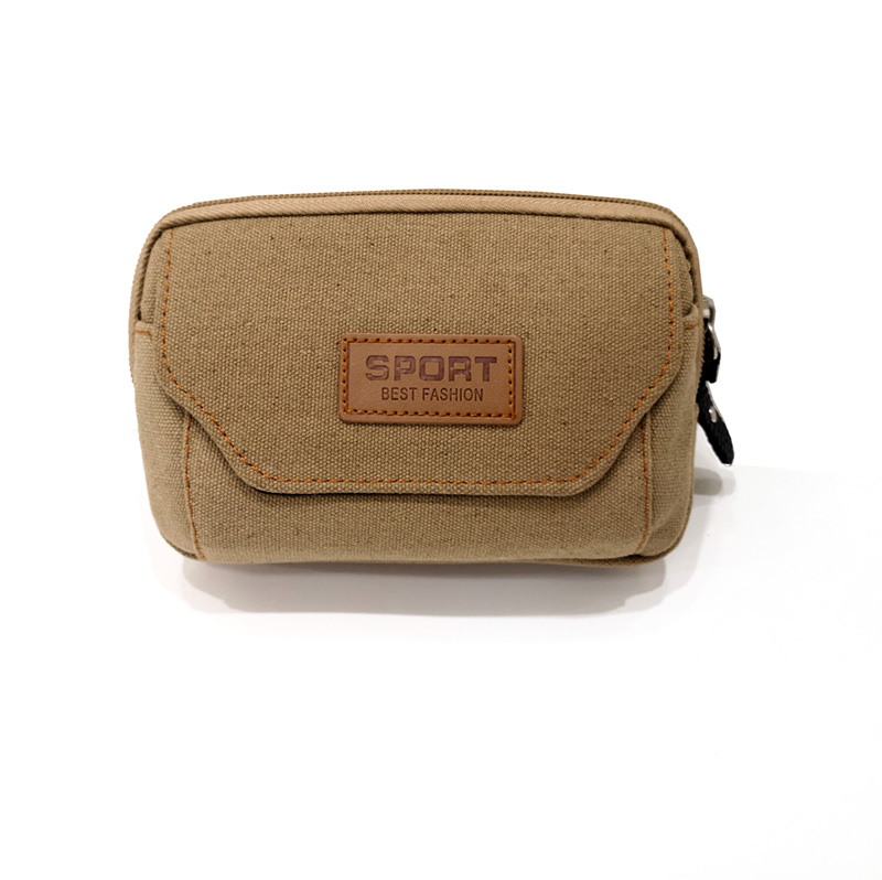 Canvas travel phone electronic bag