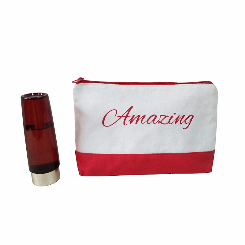 12oz canvas cosmetic bag