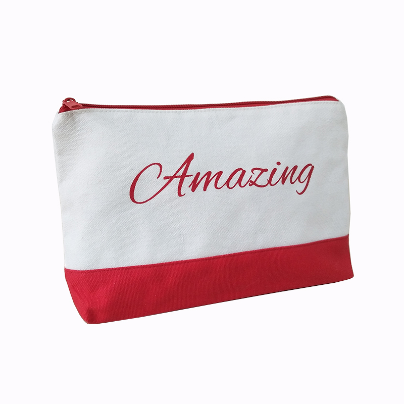 12oz canvas cosmetic bag