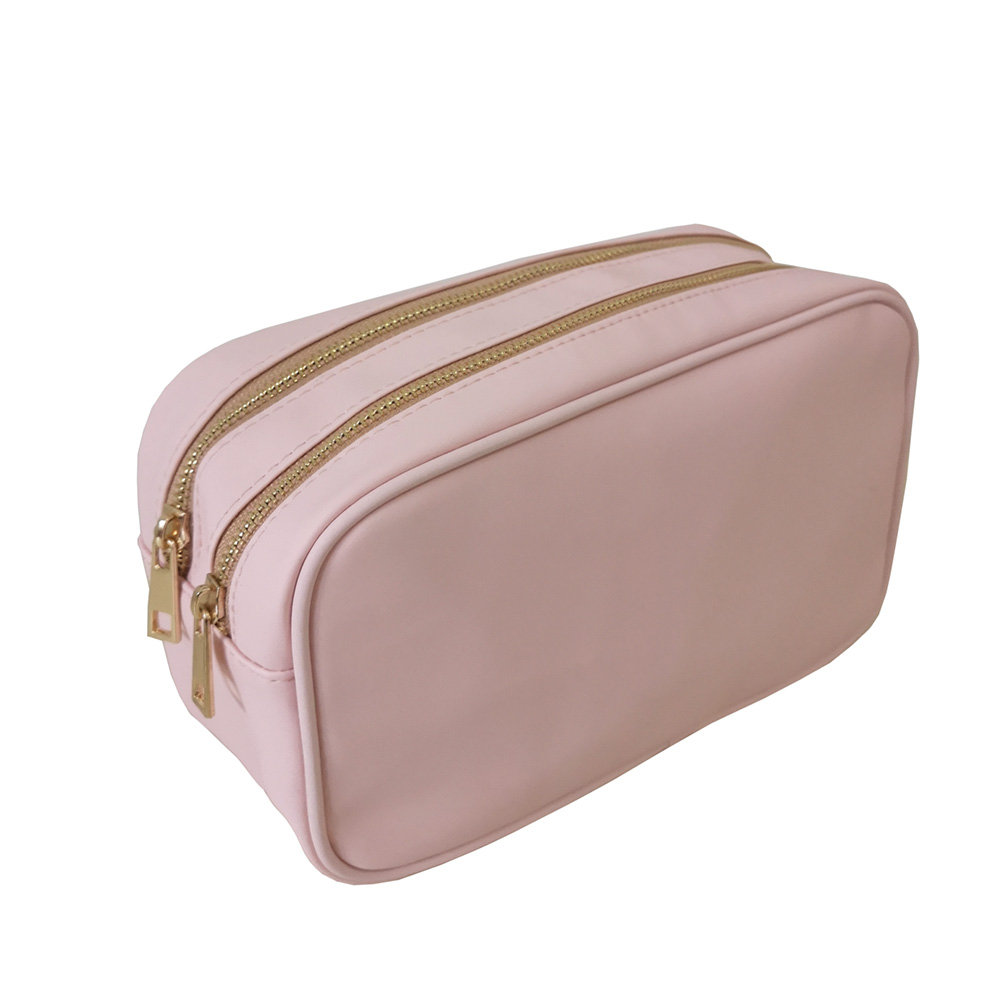 two compartment women travel cosmetic bag