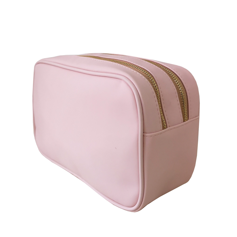 two compartment women travel cosmetic bag