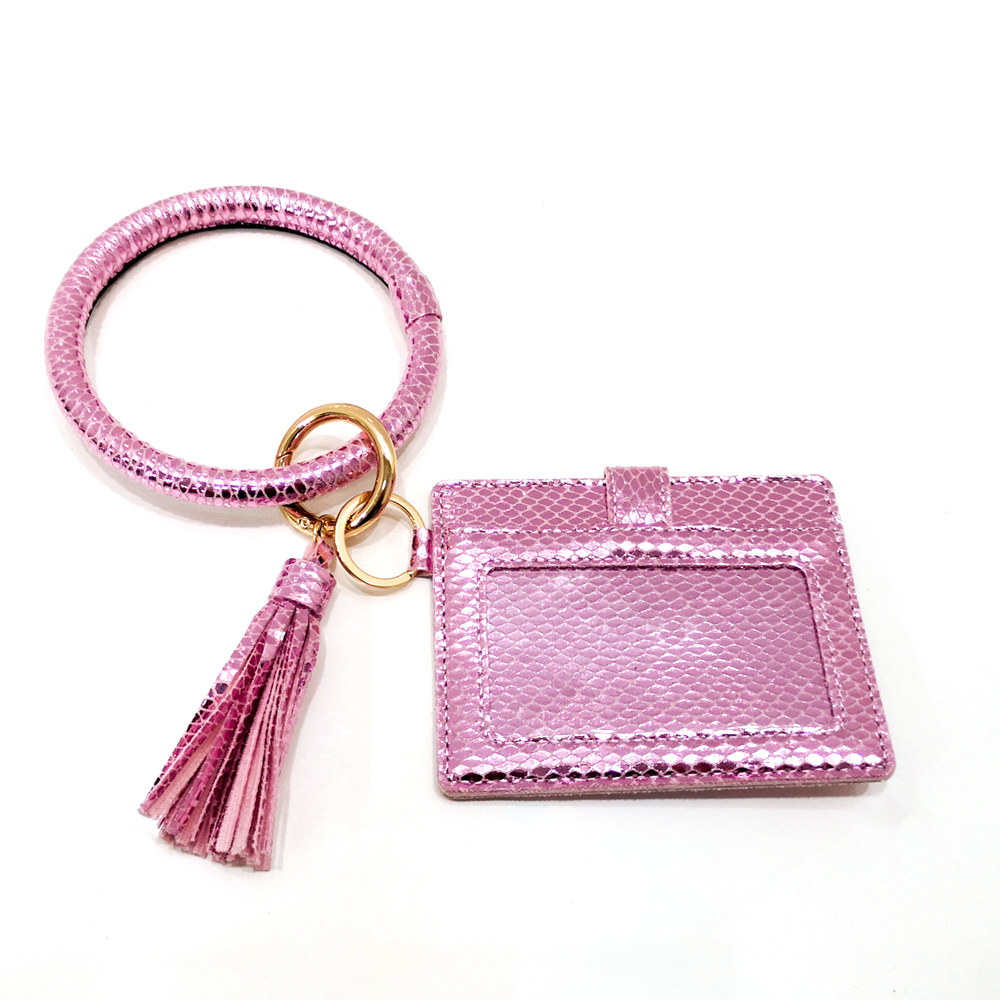 New design Key wallet rings bag with tassel