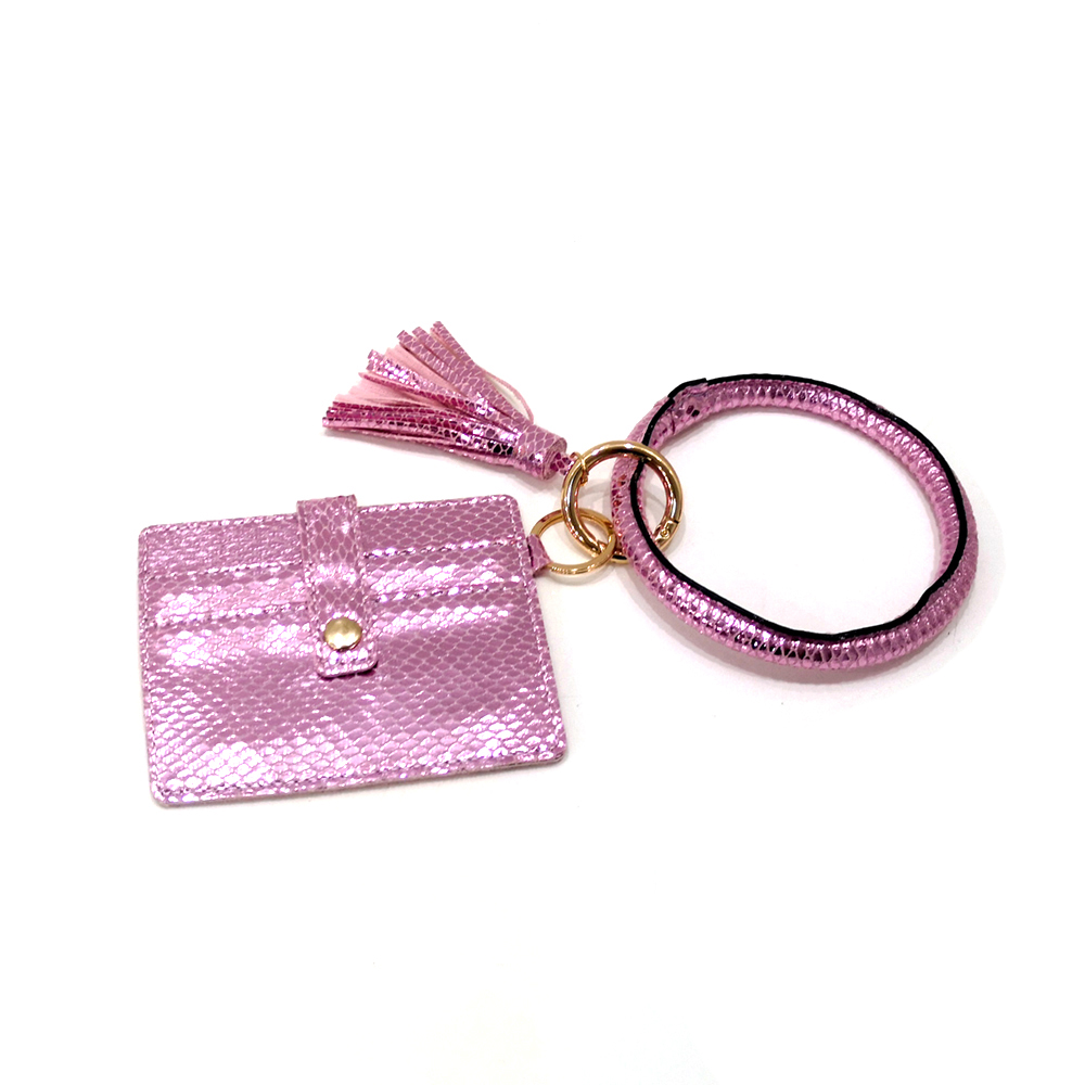 New design Key wallet rings bag with tassel