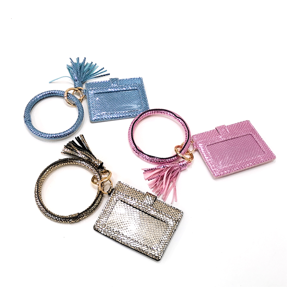 New design Key wallet rings bag with tassel