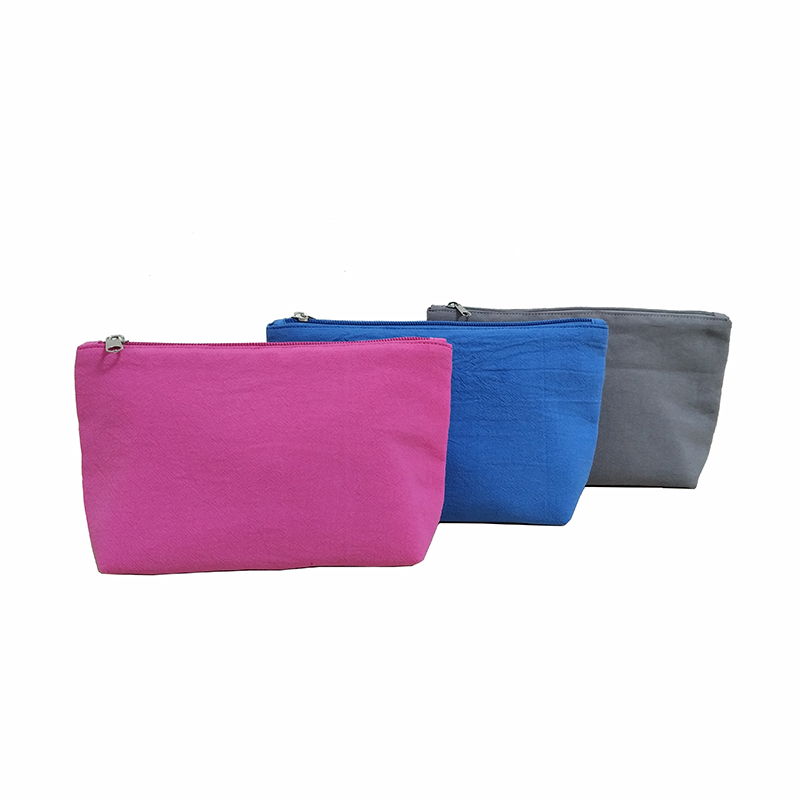 Small washable cotton cosmetic bag