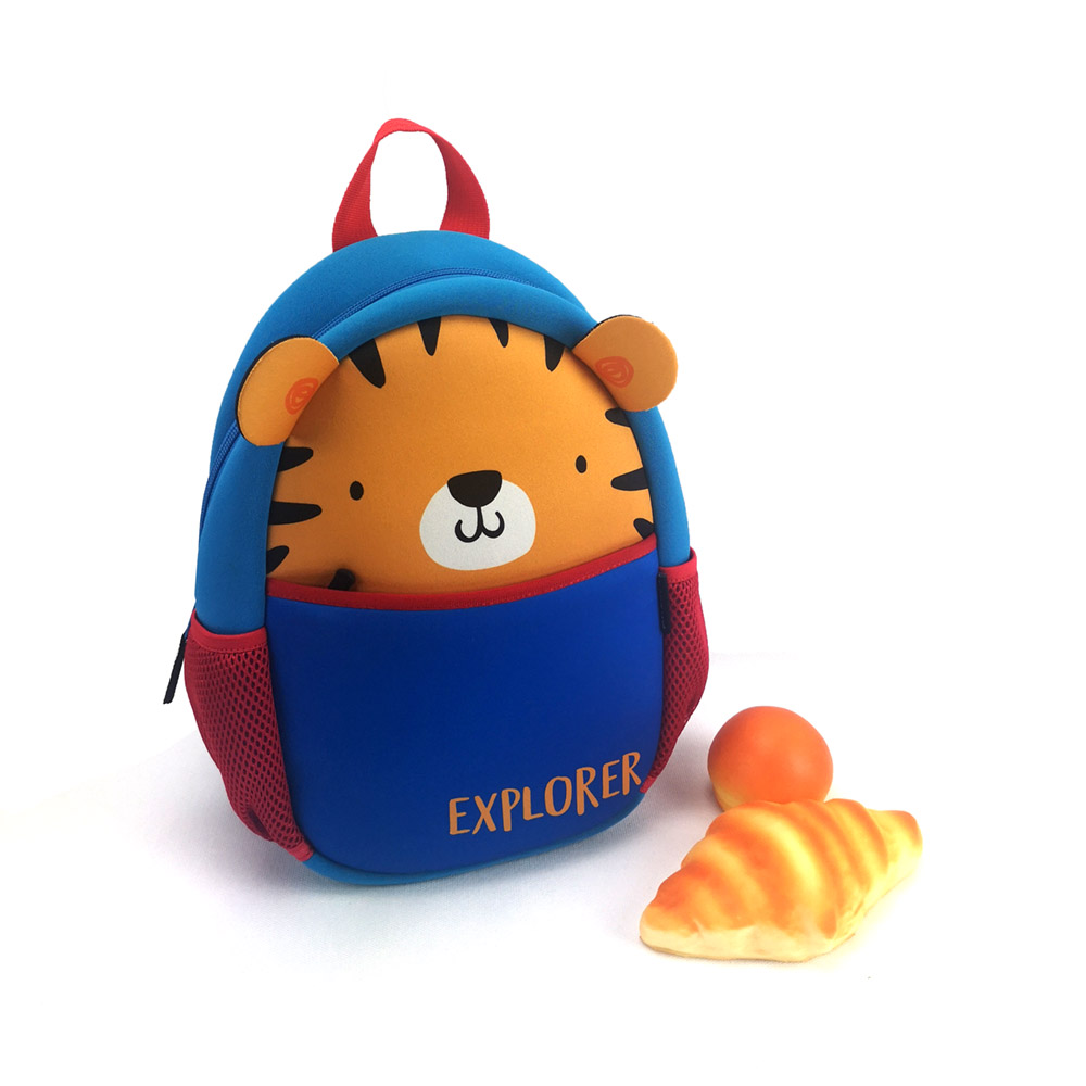 New design 3D animal printing neoprene kids backpack