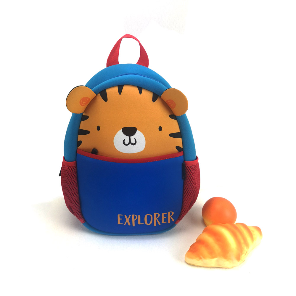 New design 3D animal printing neoprene kids backpack