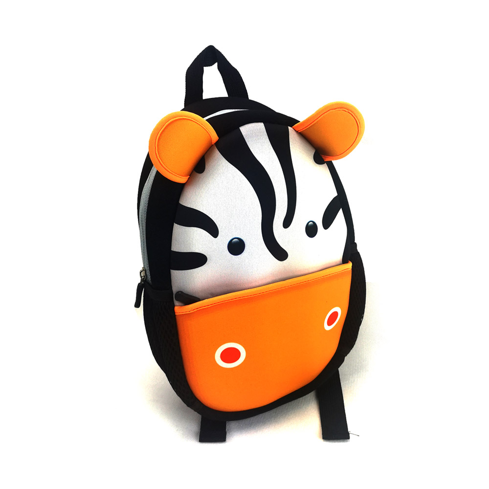 New design 3D animal printing neoprene kids backpack