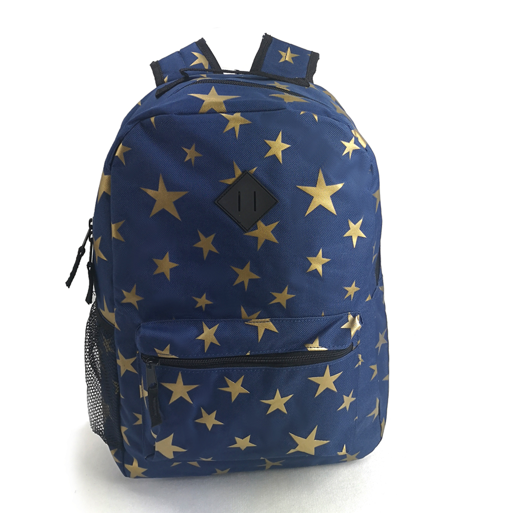 Golden star printing school backpack