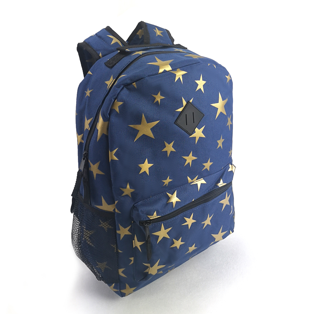 Golden star printing school backpack