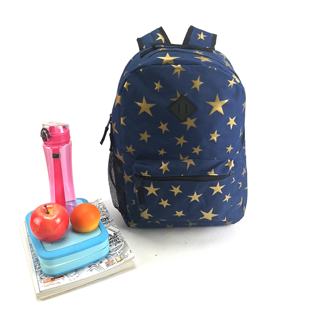 Golden star printing school backpack