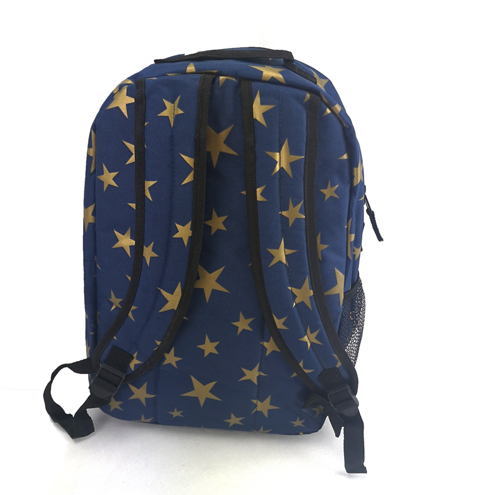 Golden star printing school backpack