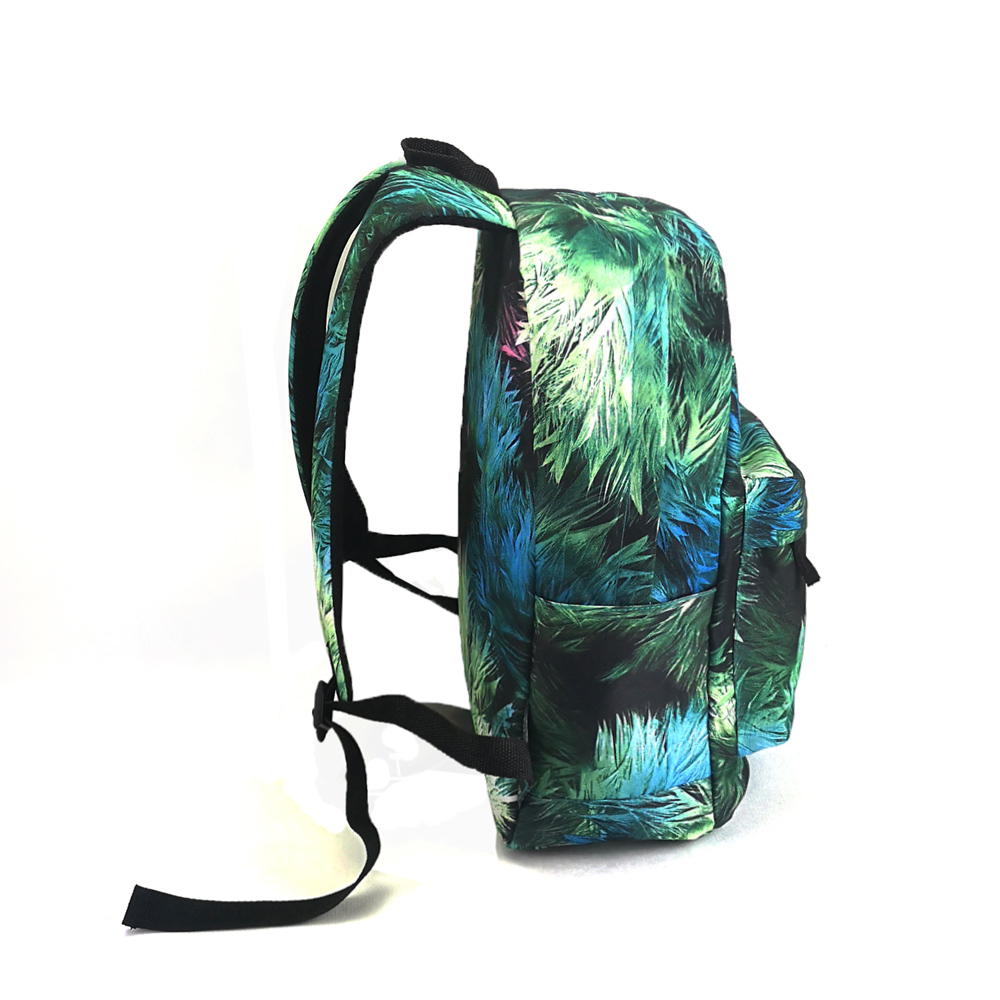 600D full printing school backpack