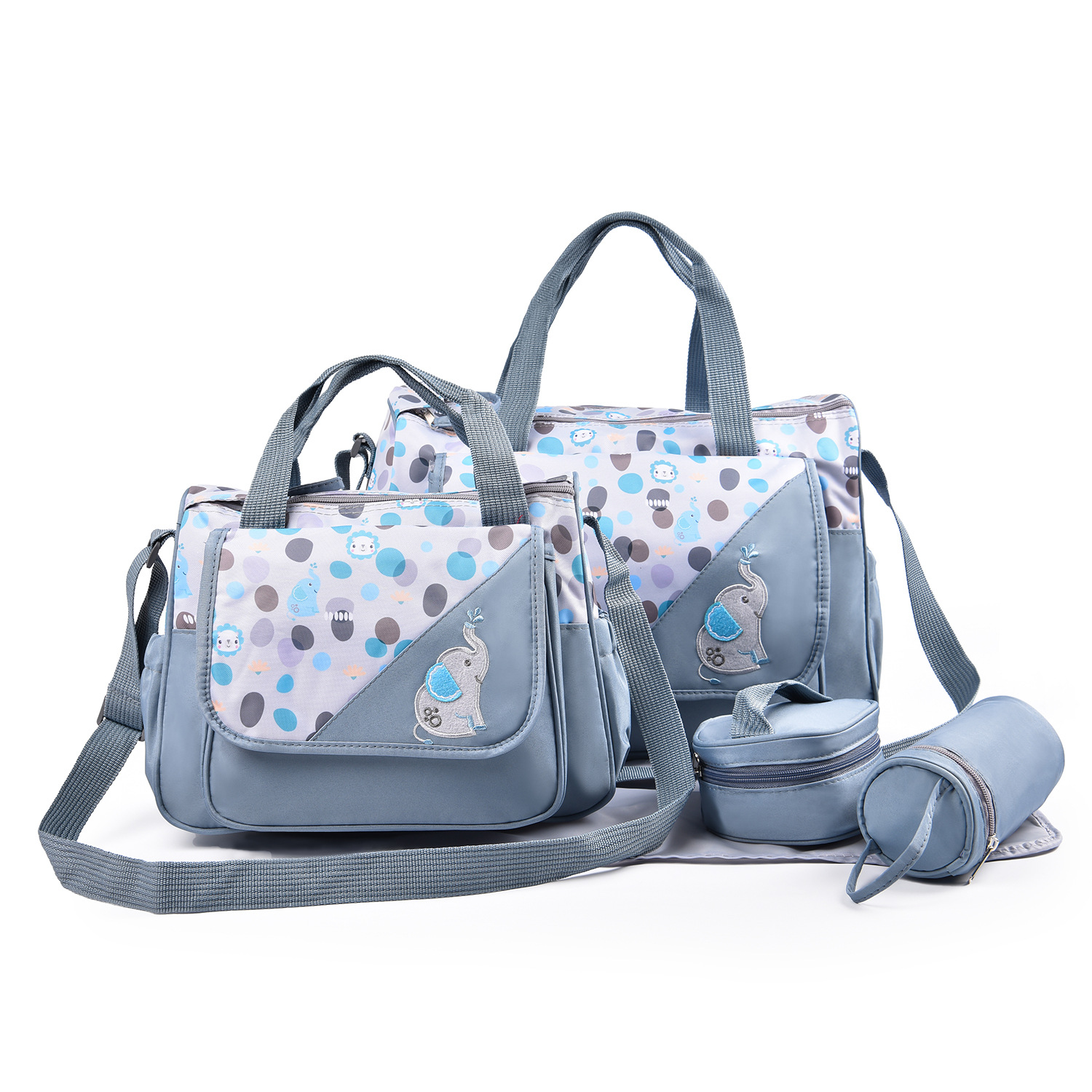 full print mummy diaper bag