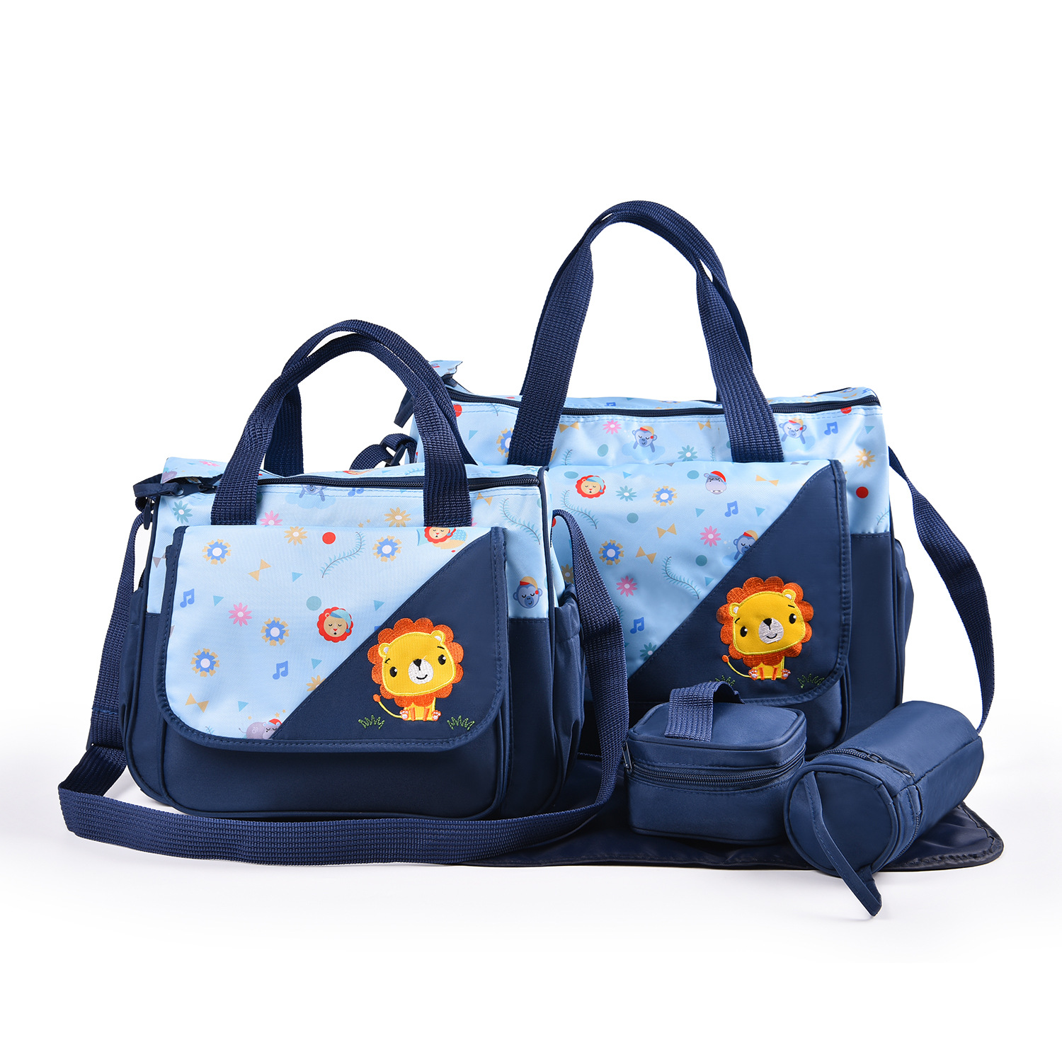 full print mummy diaper bag