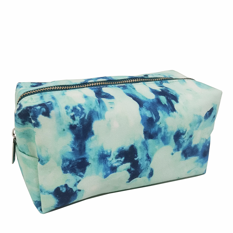 cotton Zipper Cosmetic Make Up Bag