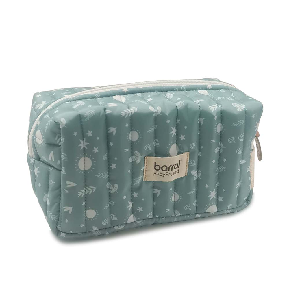 quilted Zipper Cosmetic Make Up Bag
