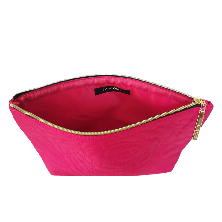 Custom  red nylon cosmetics makeup pouch
