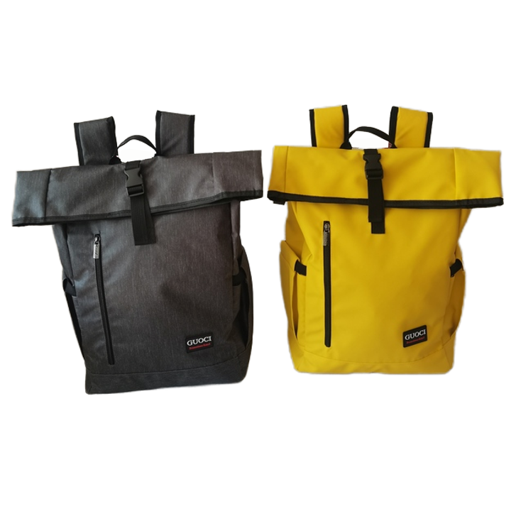 Travel business roll top backpack