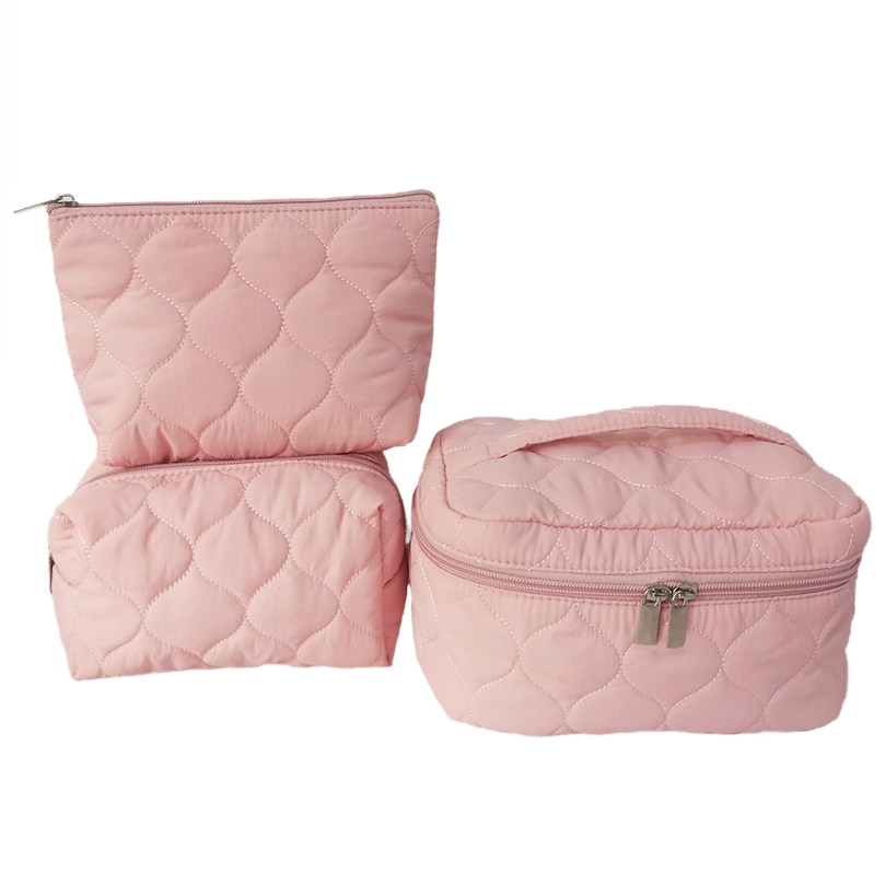 four makeup zipper pouch set