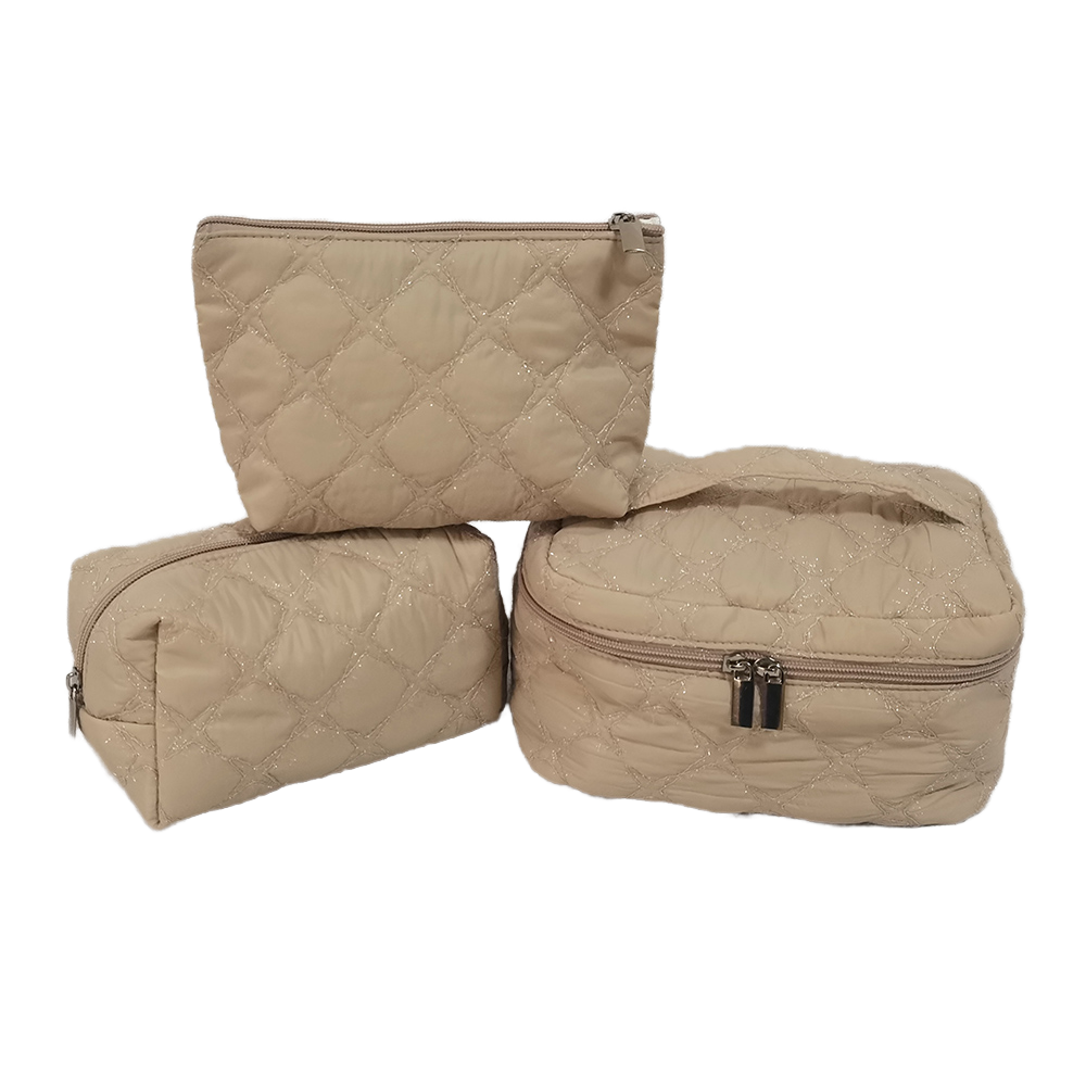 four makeup zipper pouch set
